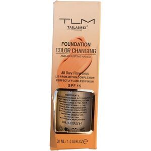 TLM Concealer Cover Cream Flawless Color Changing Foundation SPF 15, 30 ml NEW